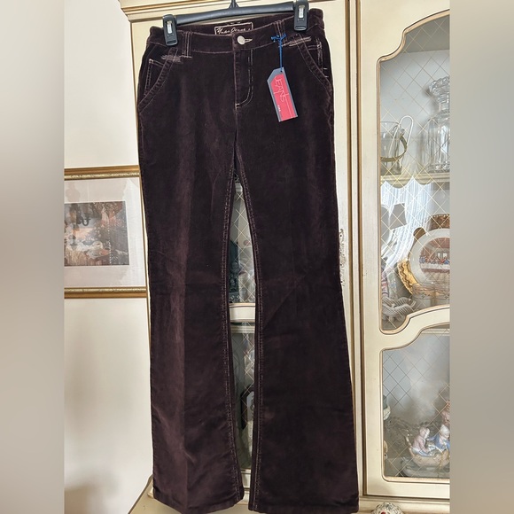 Yuka Jeans Denim - Yuka Women's Brown Corduroy Jeans Size 4 C:4302 NWT